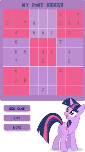 My Pony Sudoku截图1