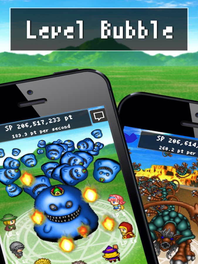 Level Bubble - RPG free game截图1