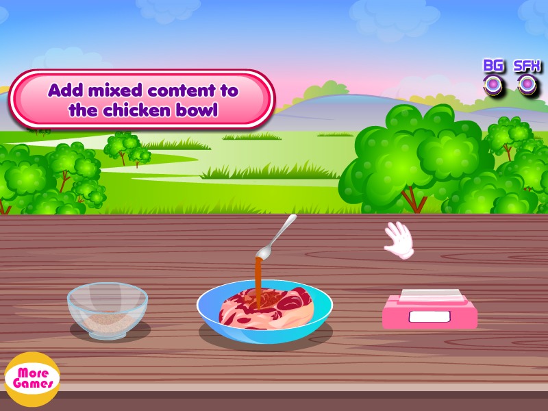 Pork burger cooking games截图2