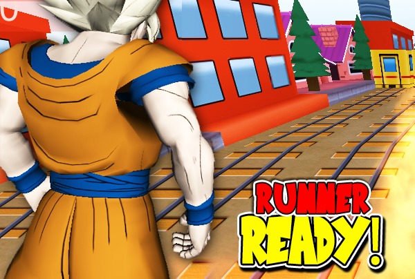 3D Goku Saiyan Dash Surfer Run截图3