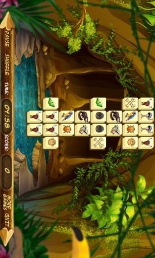 Jungle Animals Mahjong Free截图3