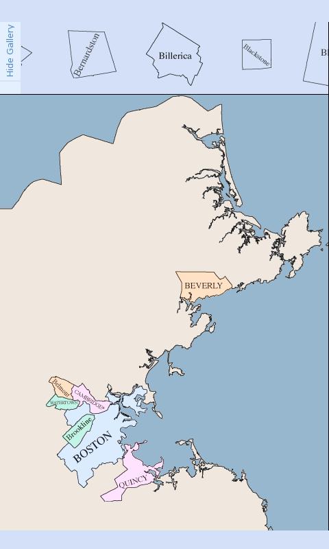马萨诸塞州地图拼图截图1