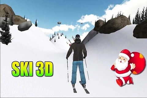 滑雪3D - 聖誕節挑戰截图4