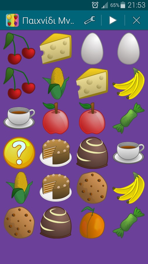 Foods, Memory Game (Pairs)截图3