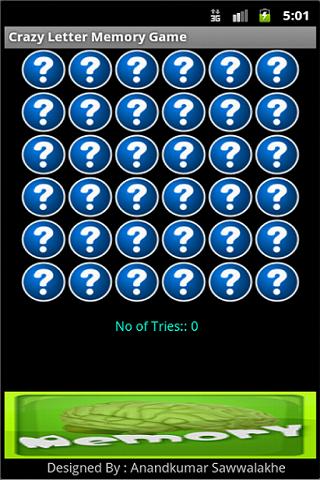Free Crazy Letter Memory Game截图4