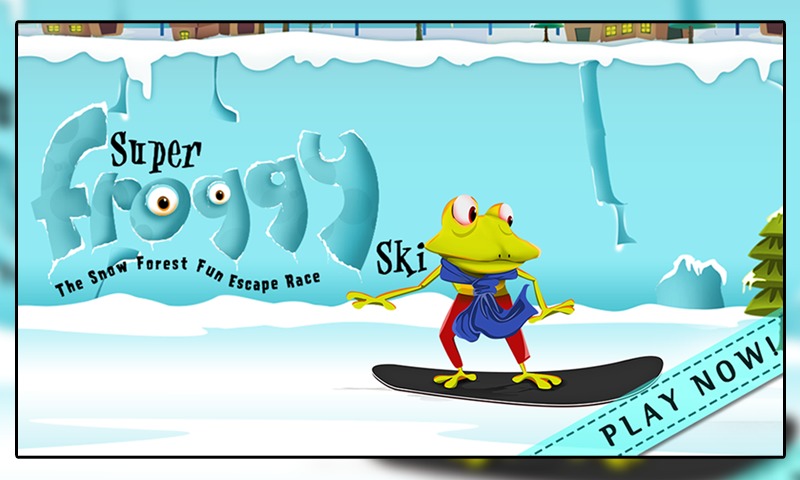 Super Froggy Ski : Snow Fun截图1