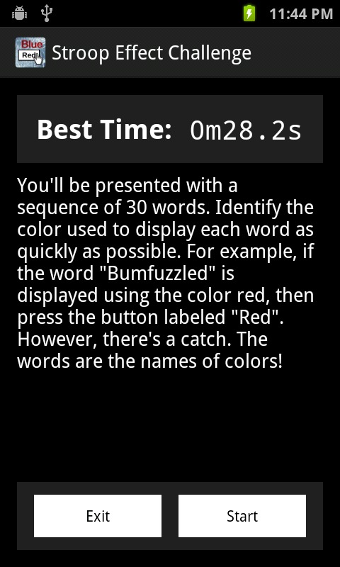 Stroop Effect Challenge截图1