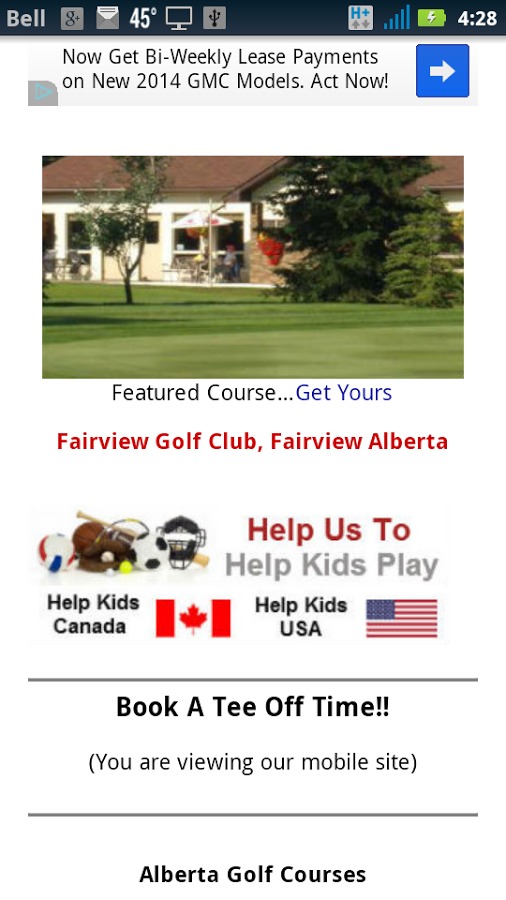 Golf Courses Canada截图3