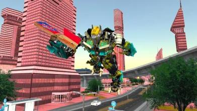 Moto Robot Pizza Delivery : Transform Flying Car截图2