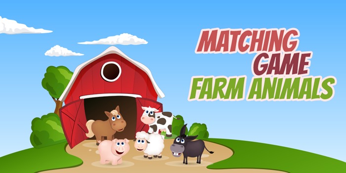 Matching Game Farm Animals截图1