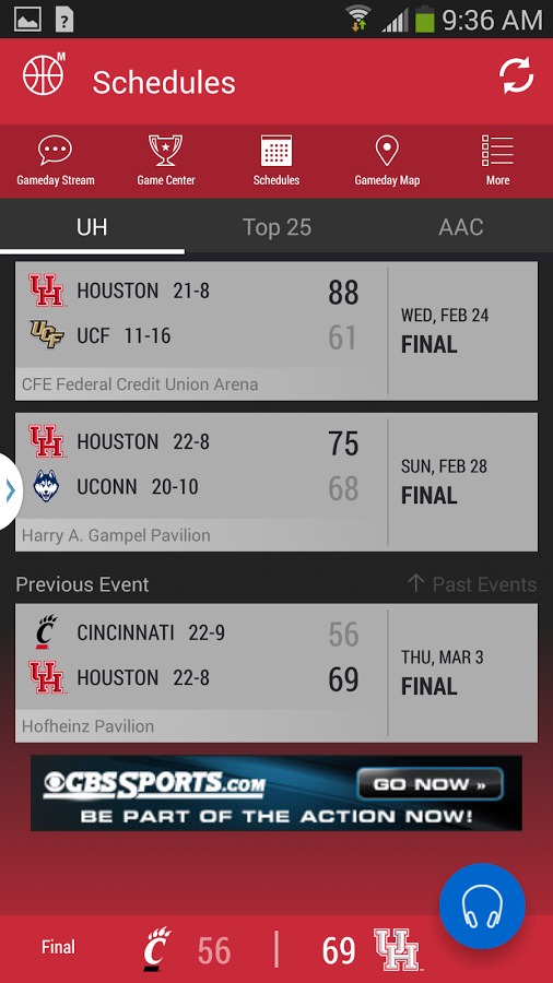 Houston Cougars Gameday截图3