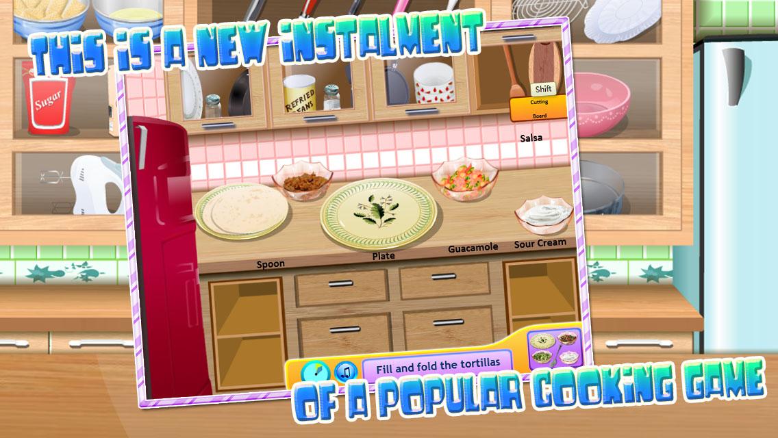 Girls cooking game - Burritos截图4