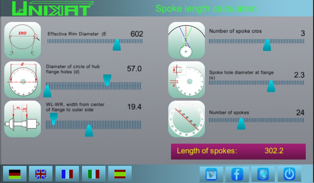 Bike & Spoke Calculation截图2