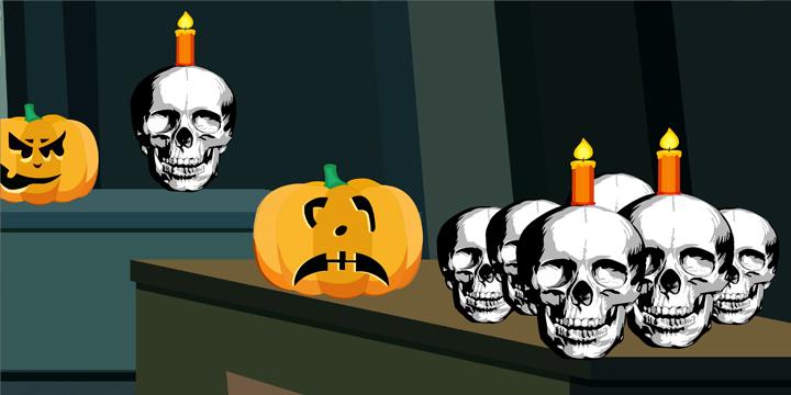 Halloween Skull Room Escape截图5