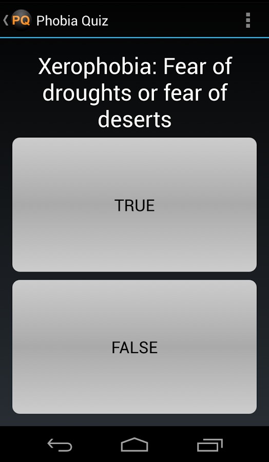 Phobia Quiz截图2