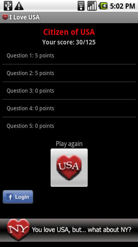 I Love USA Quiz截图2