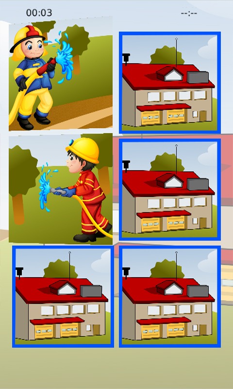 Fireman Samy Memory Puzzle截图3