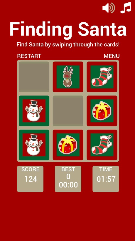 Finding Santa Matching Game截图3