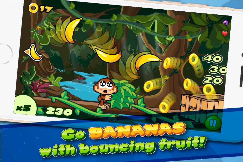 Baby Chimp Chomp: Fruit Bounce截图1
