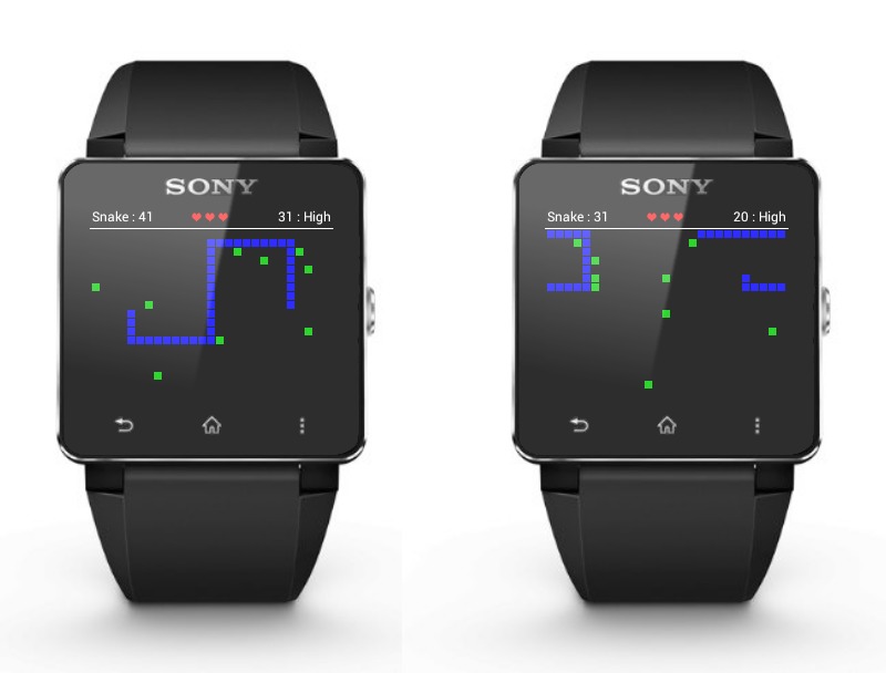 Snake SmartWatch 2 game截图2