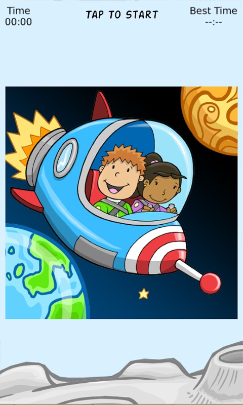 Astronaut Fun Sliding Puzzle截图2