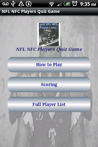 NFL NFC Players Quiz Game FREE截图5