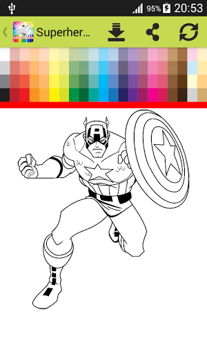 Coloring Book Superheroes截图5