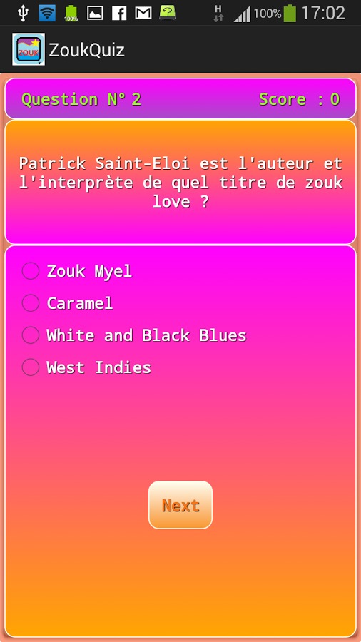 Le Quiz du Zouk et Kizomba ! !截图3