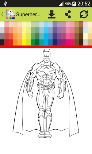 Coloring Book Superheroes截图3