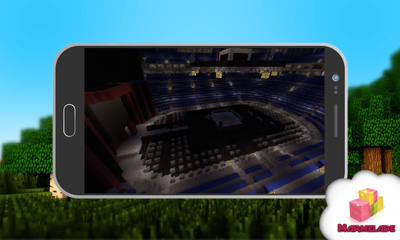 Map Arena WWE RAW in Minecraft截图2