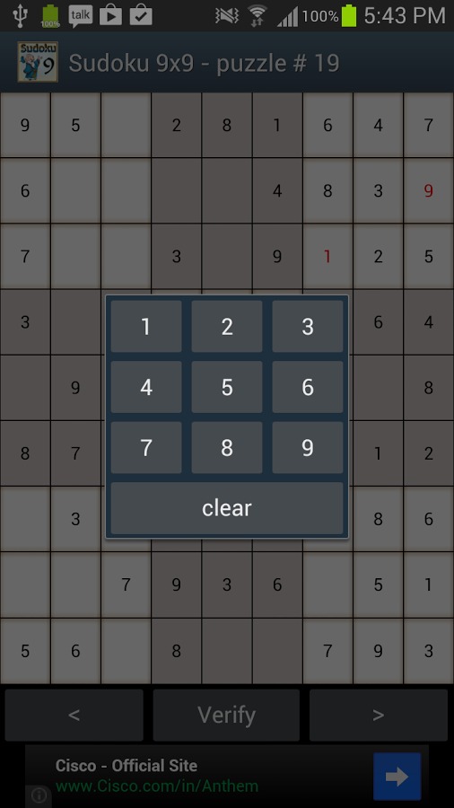 Sudoku 9x9截图2