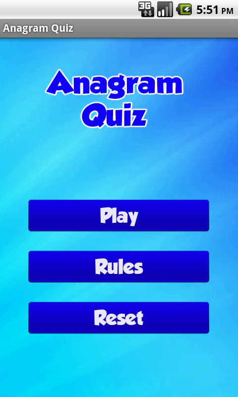 Anagram Quiz截图1