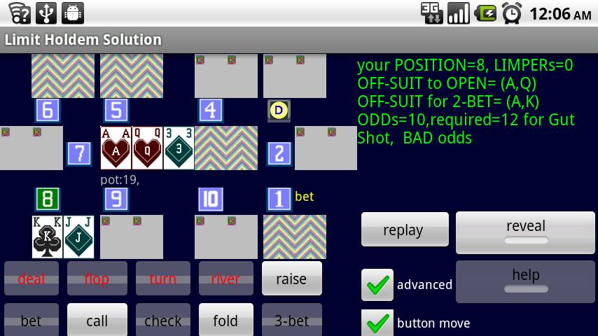 Limit Holdem Solutions (Trial)截图2