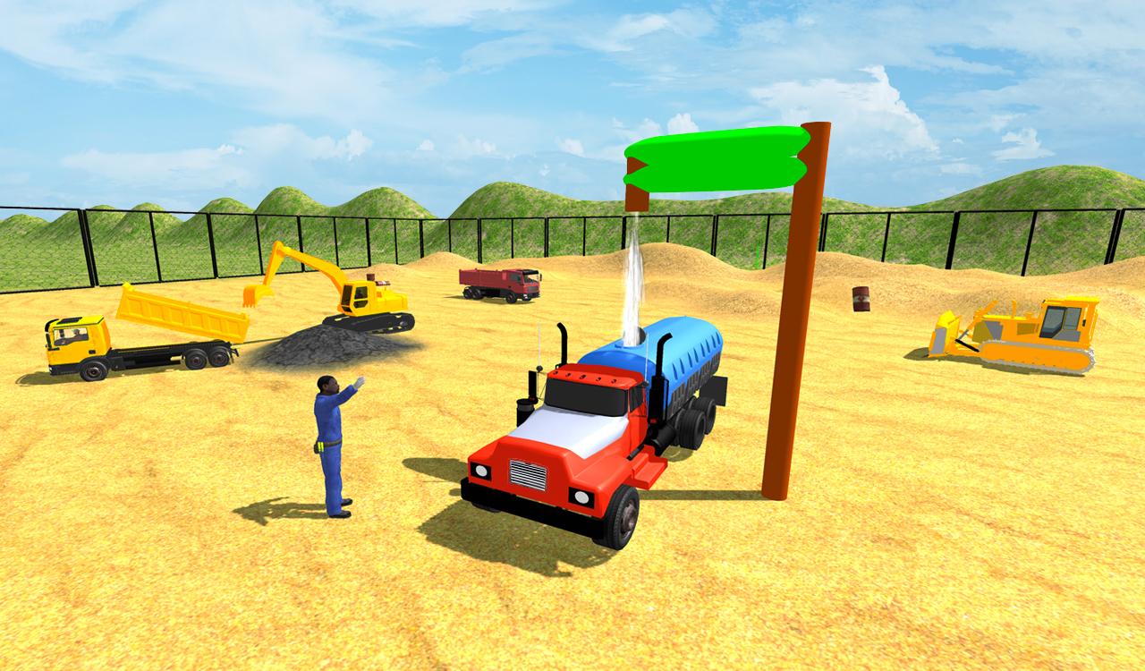 Real City Road Building Construction 3D截图3