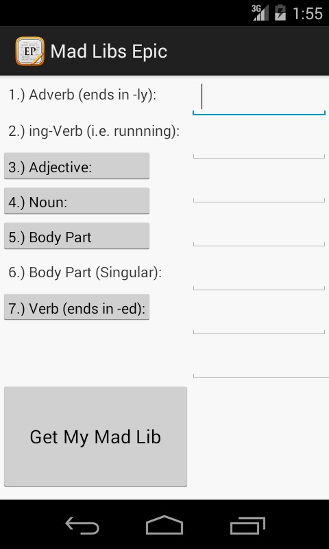 Mad Libs Epic截图2