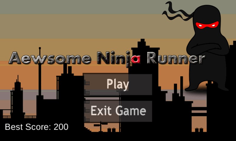 Aewsome Ninja Runner截图2