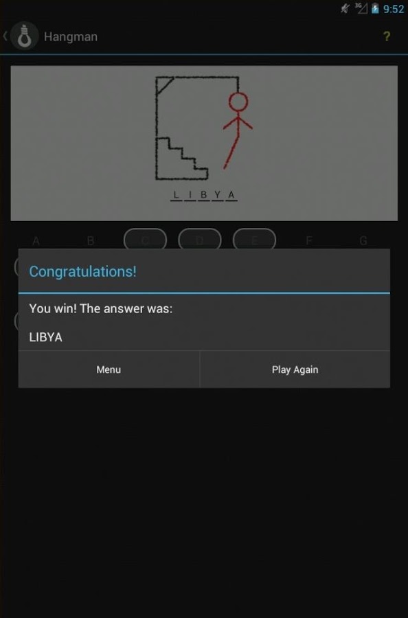 Classic Hangman Free截图4