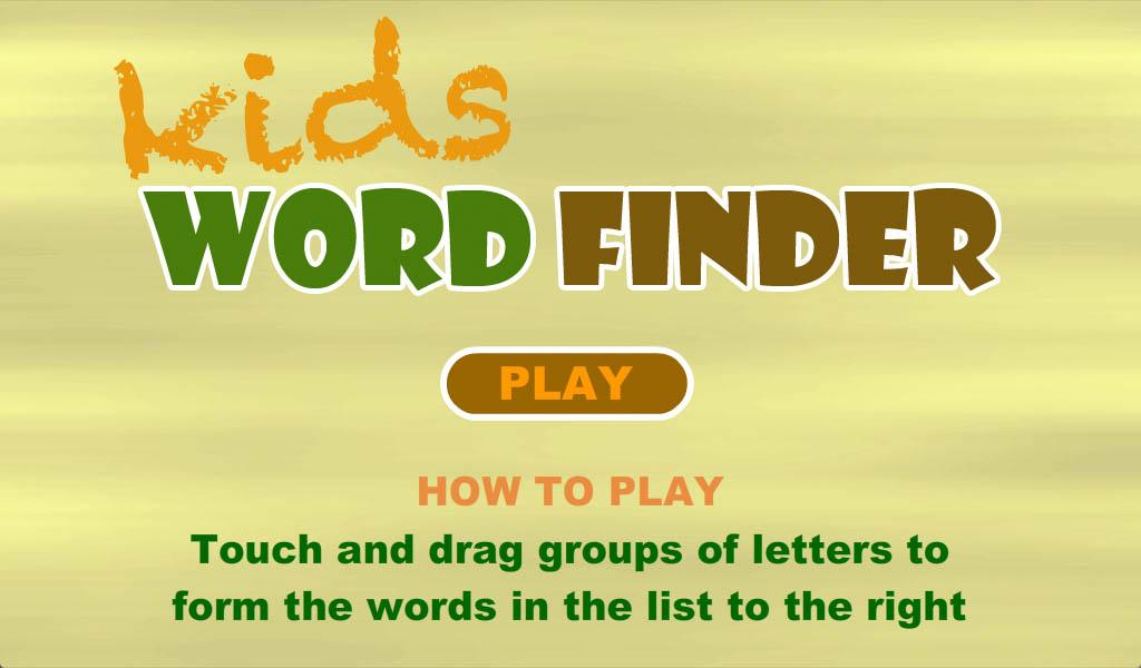 Kids Word Finder Free截图5