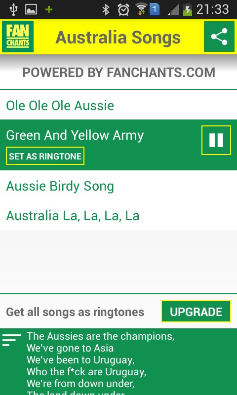 Australia Football Ringtones截图2