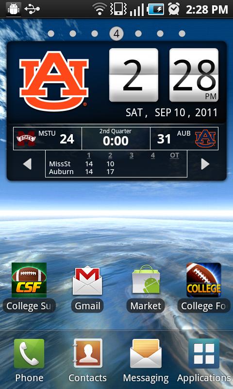 Auburn Tigers Live Clock截图1