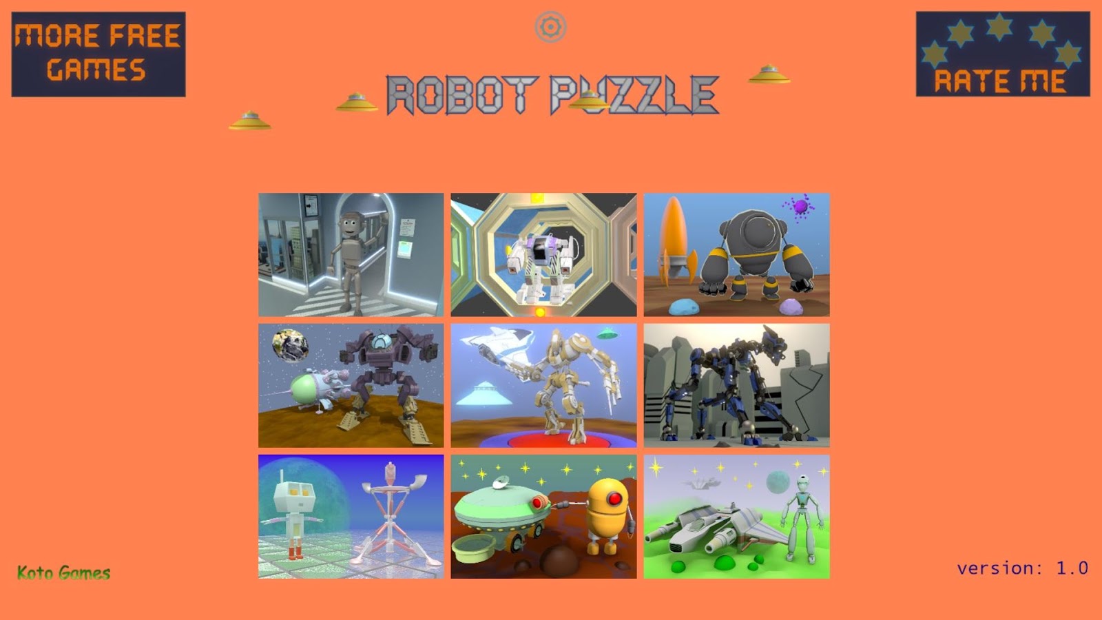 Robot Puzzle - Game For Kids截图1