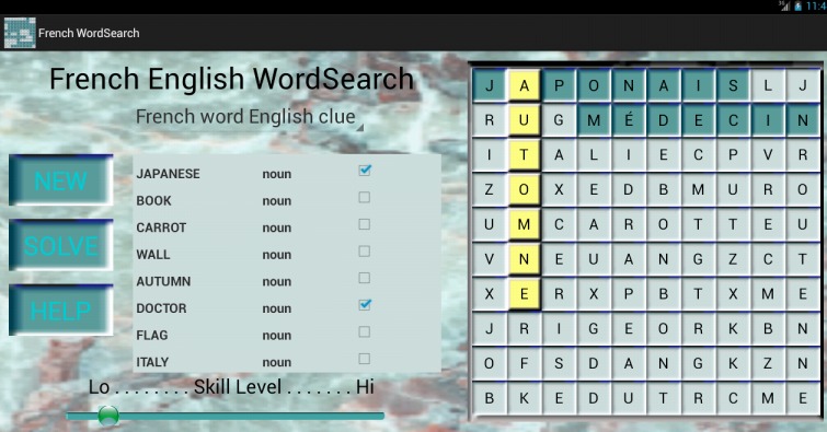 French English WordSearch截图5