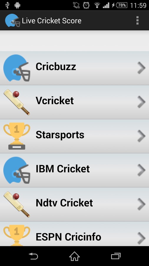 Live Cricket Score/World Cup截图1