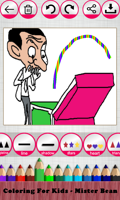 Coloring For Kids - Mister Bean截图4