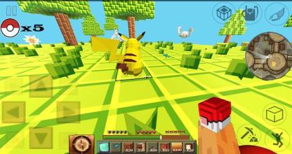 Pixelmon craft & build town 3D: story mod world pe截图3