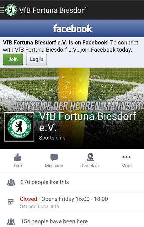 VFB Fortuna Biesdorf e.V.截图1