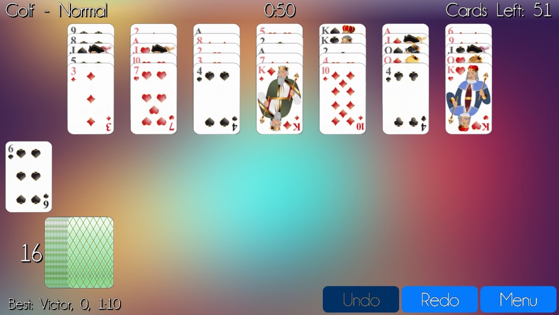 Golf Solitaire Deluxe截图1