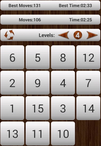 Sliding Number Puzzle 10 by 10截图2