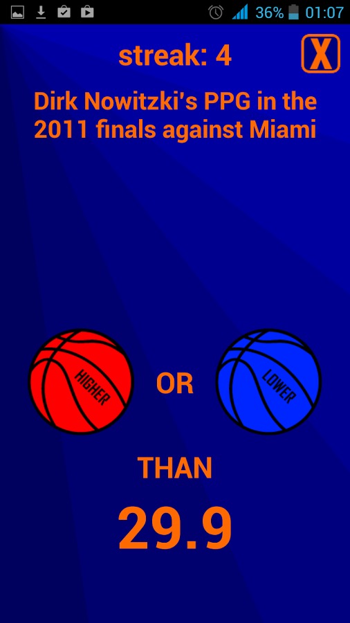 Higher or Lower: Basketball截图2