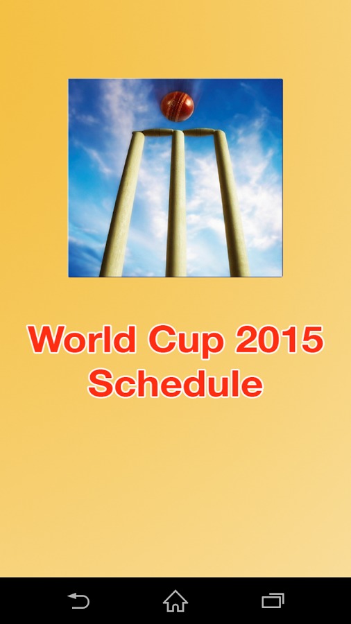 World Cup 2015 Scheule截图1